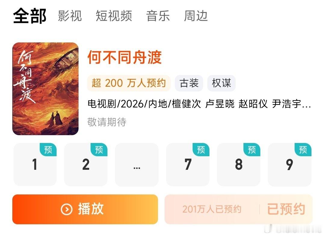 檀健次生日之际，《何不同舟渡》与小炭火一起送来礼物，预约人数破201万，唯一领衔主演+联合出品人的号召力十分滚烫。

#造浪吧国庆档##我在微博聊电影##檀健次# ​