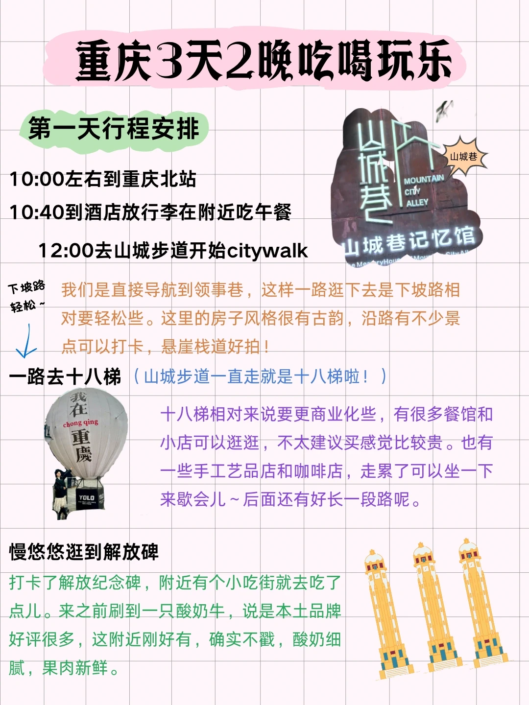 没忍住😫被自己的重庆旅游复盘详细哭了