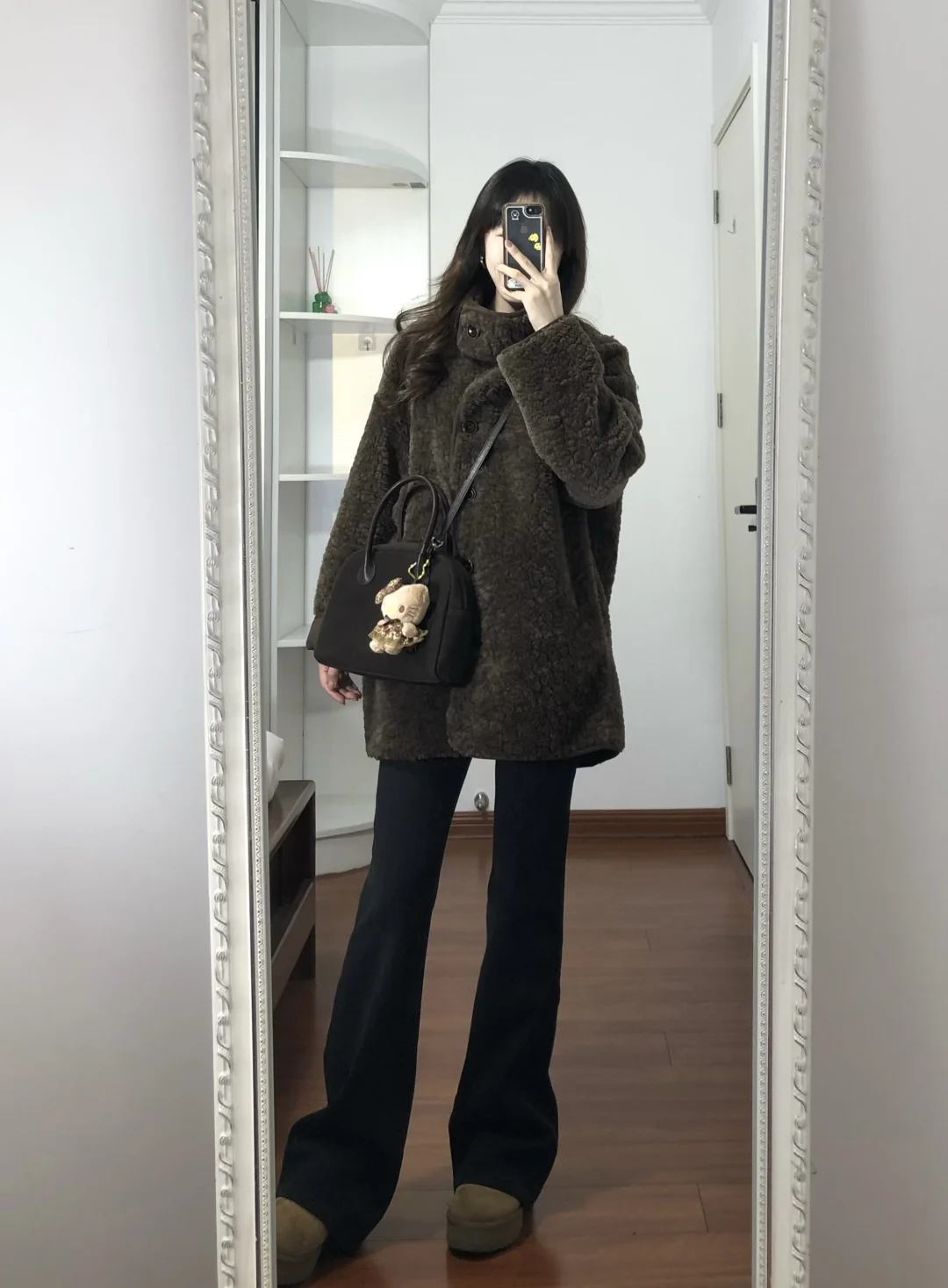 今年第一件棕色羊羔毛