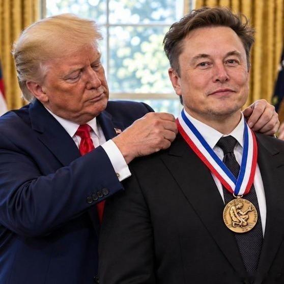 骗子普京本来就和骗子特朗普是同类，二普二骗！只不过是特朗普用一天就可以结束俄乌战争的谎言骗得了选票，眼看着普京撑不住，特朗普急疯了，再次联手普京要求泽连斯基下台。目前的问题是马思克又参合进来了，也说泽连斯基需要下台，太坏了！当年没有他的巨额贿选特朗普无法当选，现在更浑了，他要是敢 ​