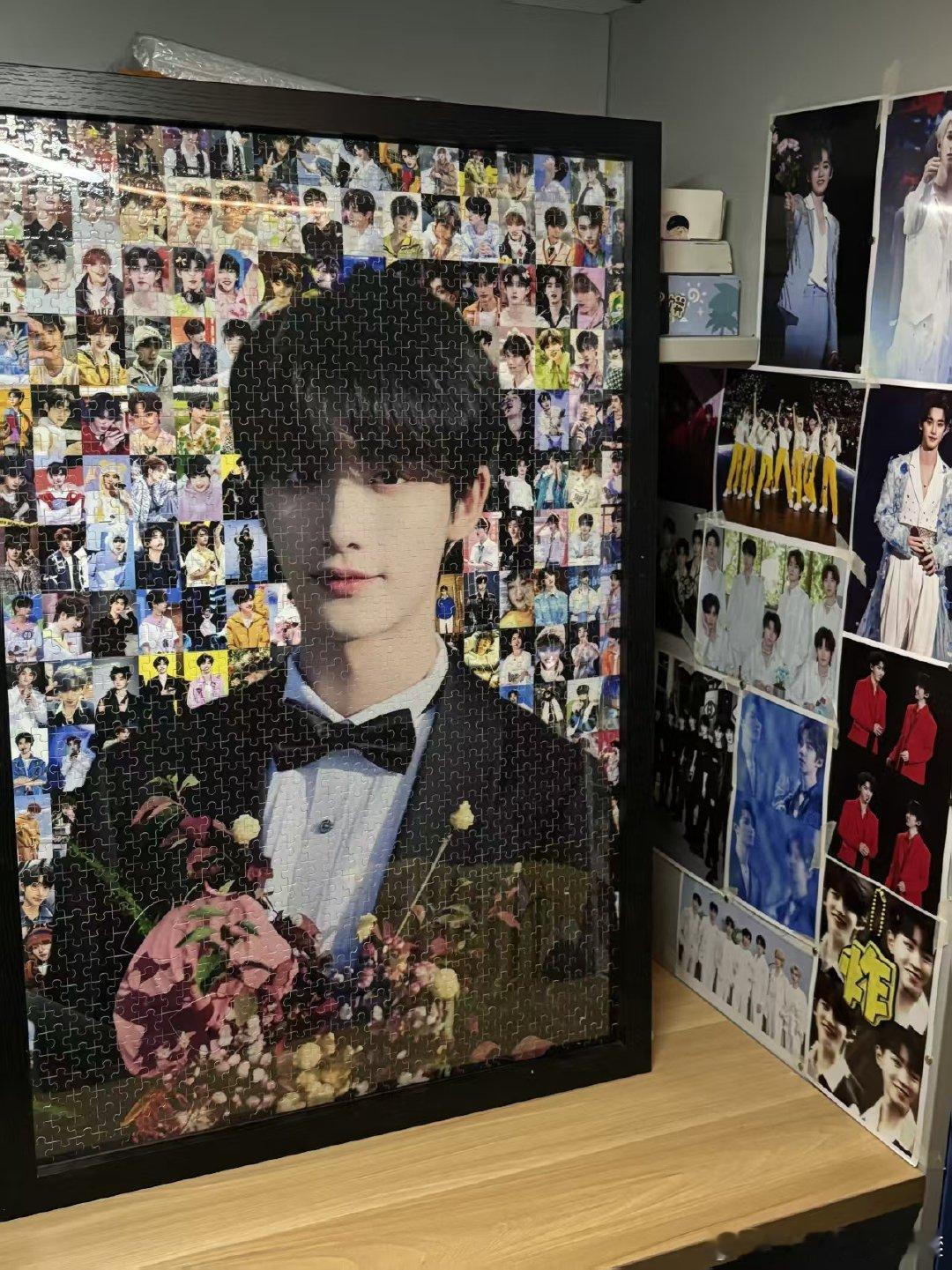 #丁程鑫周边中转站[超话]# 退坑有没有老师收自己定制的自己拼的75*50的超级大一个 ​