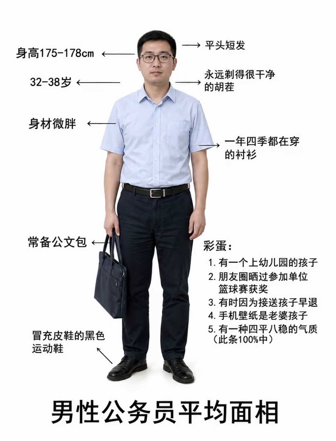 这才是标准的公务员！