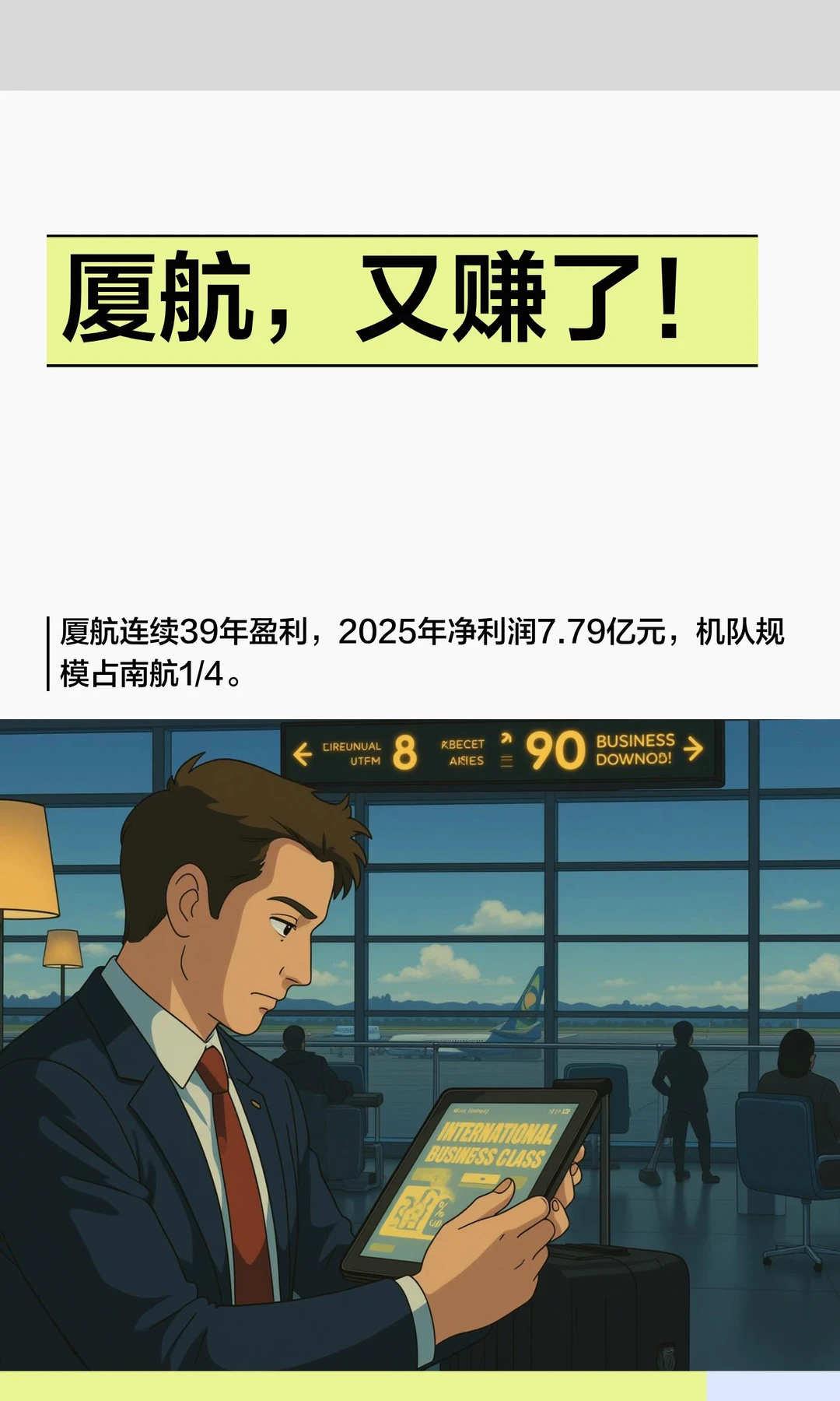 厦航，又赚了！