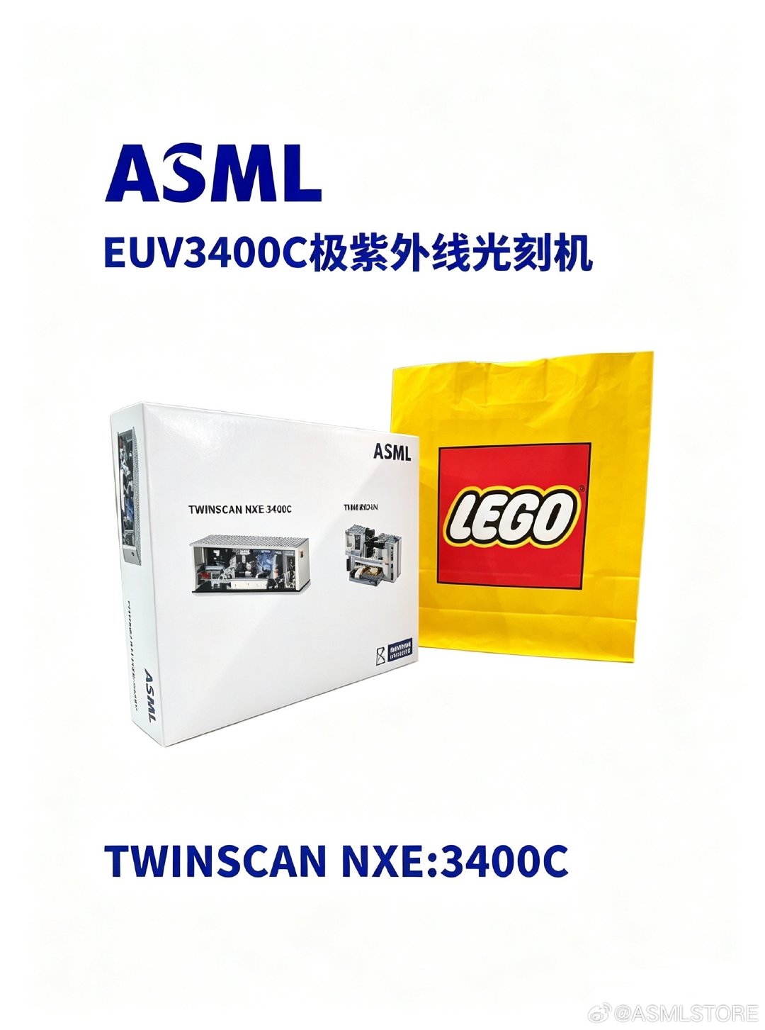 ASML极紫外线光刻机EUV3400C
TIWNSCAN NXE:3400C｜极紫外线光刻机
阿斯麦｜ASML｜限量版
#乐高[超话]##乐高##光刻机10亿一台仍供不应求# ​