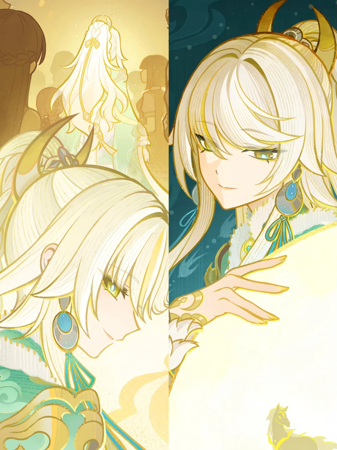 白马仙人兹白，旅行者请用壁纸