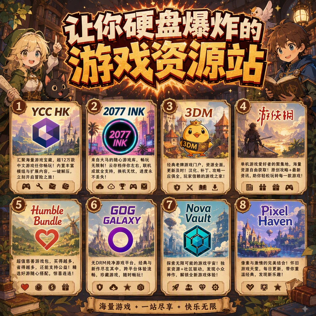 让你硬盘爆炸的游戏资源站