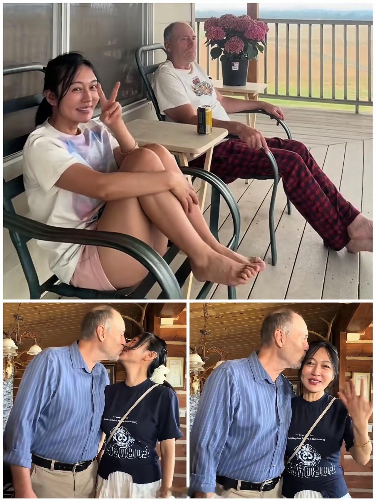 本来还以为老头是她爷爷，没想到是她丈夫。 ​​​