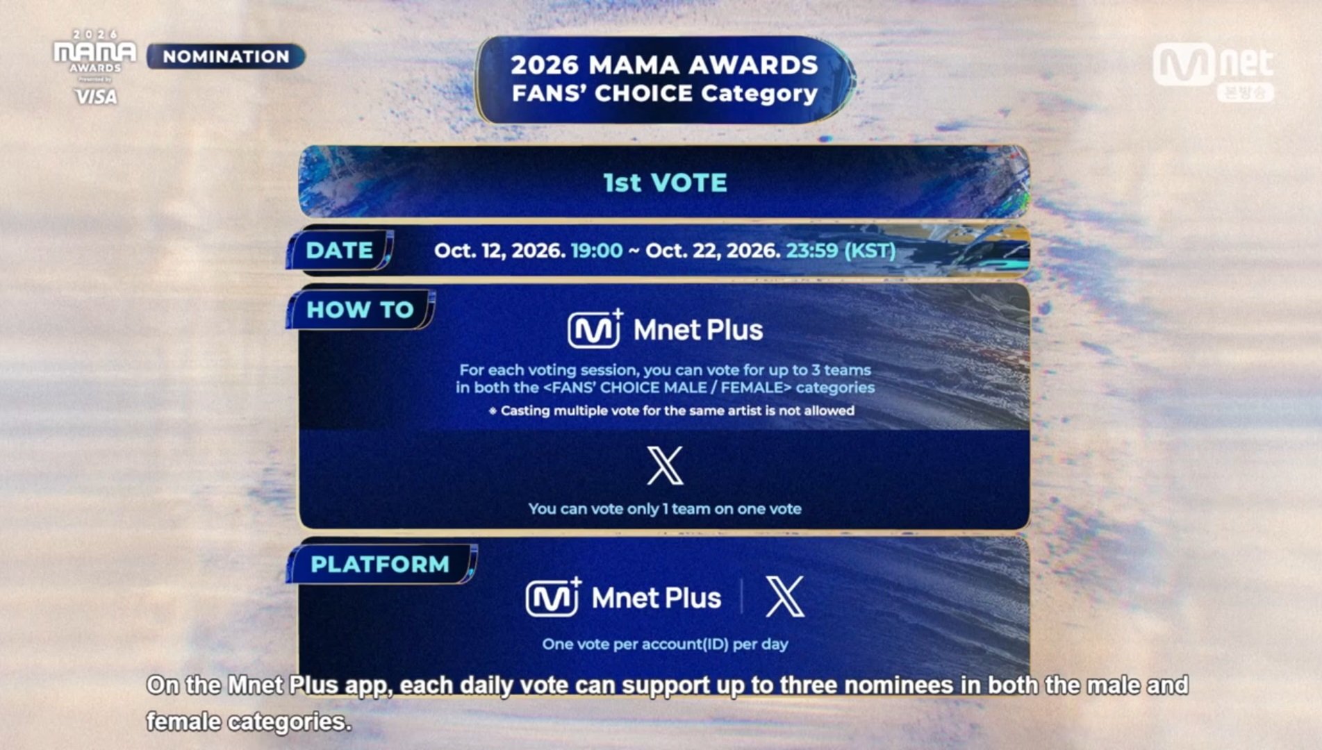 #李羲承[超话]#  [给你小心心]#李羲承1015生日快乐# 
📢2026MAMA AWARDS投票开始‼️



🔹投票时间
⏳第一轮投票：
10月12日 18:00-10月22日 22:59:59（北京时间）
⏳第二轮投票：
10月28日 17:00-11月8日 22:59:59（北京时间）
⏳最终现场投票：11月20日（具体时 ​