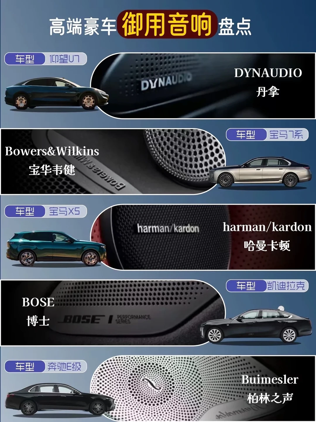 高端豪华车的声音