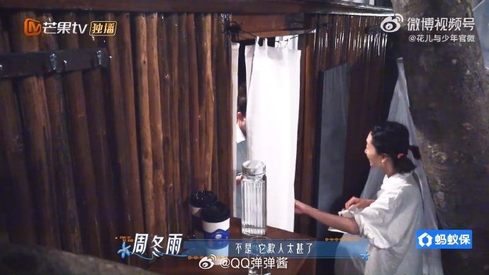 #知道周冬雨害怕什么了# 周冬雨在树屋里撞见树蛙，吓得原地蹦跳不敢靠近，反复念叨“我要崩溃了”，恐惧反应太真实了！ ​