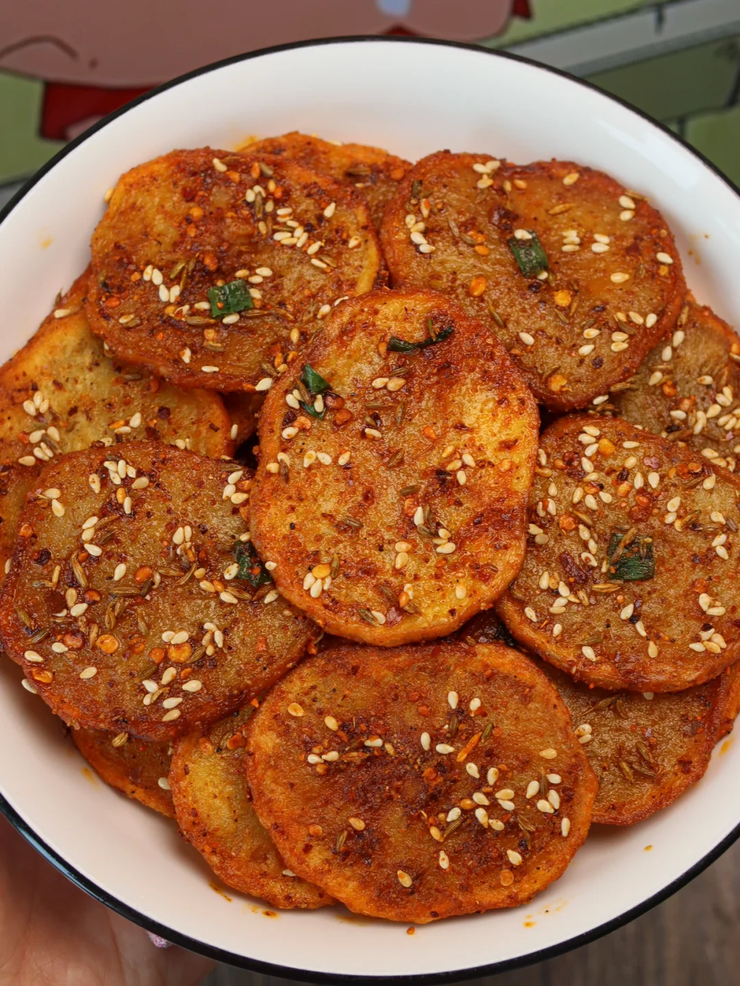 香辣孜然土豆片！闺蜜喊我去夜市支个摊！