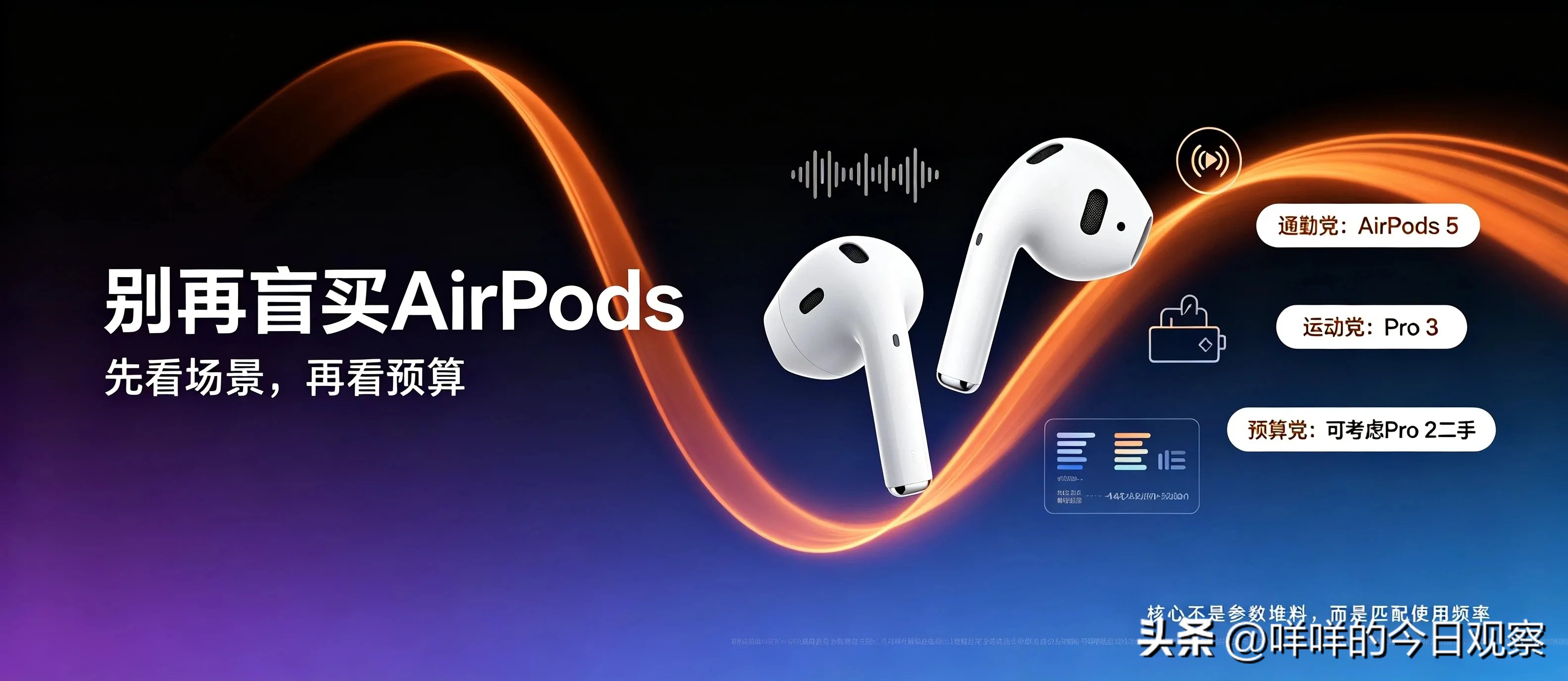 AirPods 5 vs Pro3，千元差价到底怎么选？
