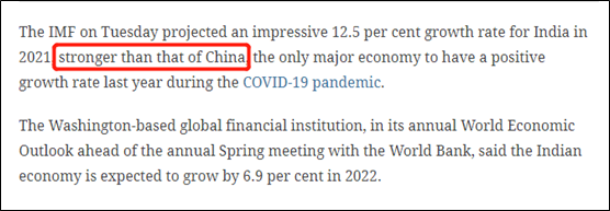 看到這個數字, 印度媒體狂喜: 比中國高瞭!-圖2