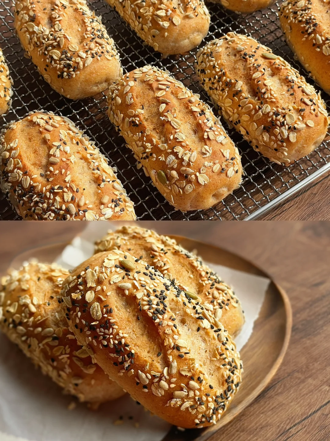 减脂期必码｜低糖低油的50%全麦高纤面包🥖