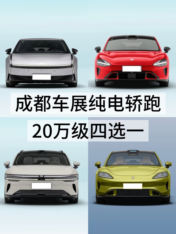 成都车展纯电轿跑  20万级四选一