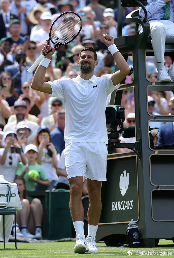 🇷🇸德约科维奇6-3/6-2/6-0 🇬🇧埃文斯 ✅取得温网第...