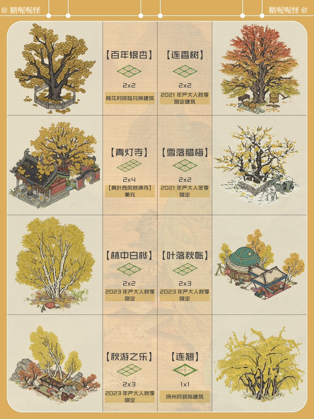 小破图【黄色色系】建筑合集盘点来啦