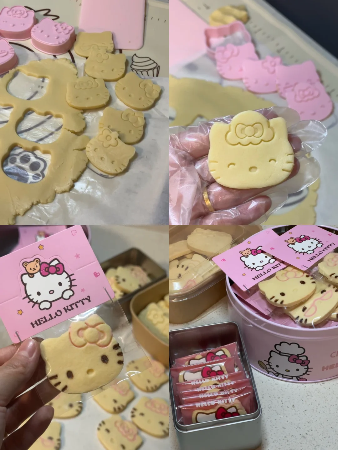 超可爱的kt黄油曲奇饼干/附详细教程🌷