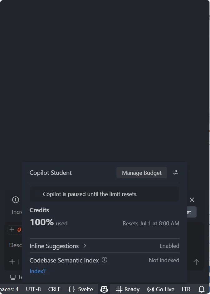 六月第一天，我就用完了Copilot额度？