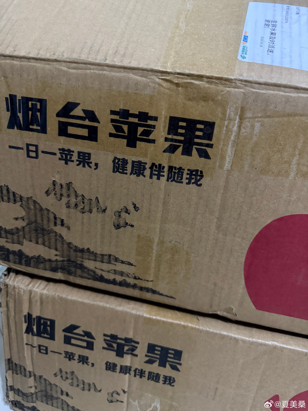 山东的铁粉每年都给我寄苹果，感谢。[作揖] ​