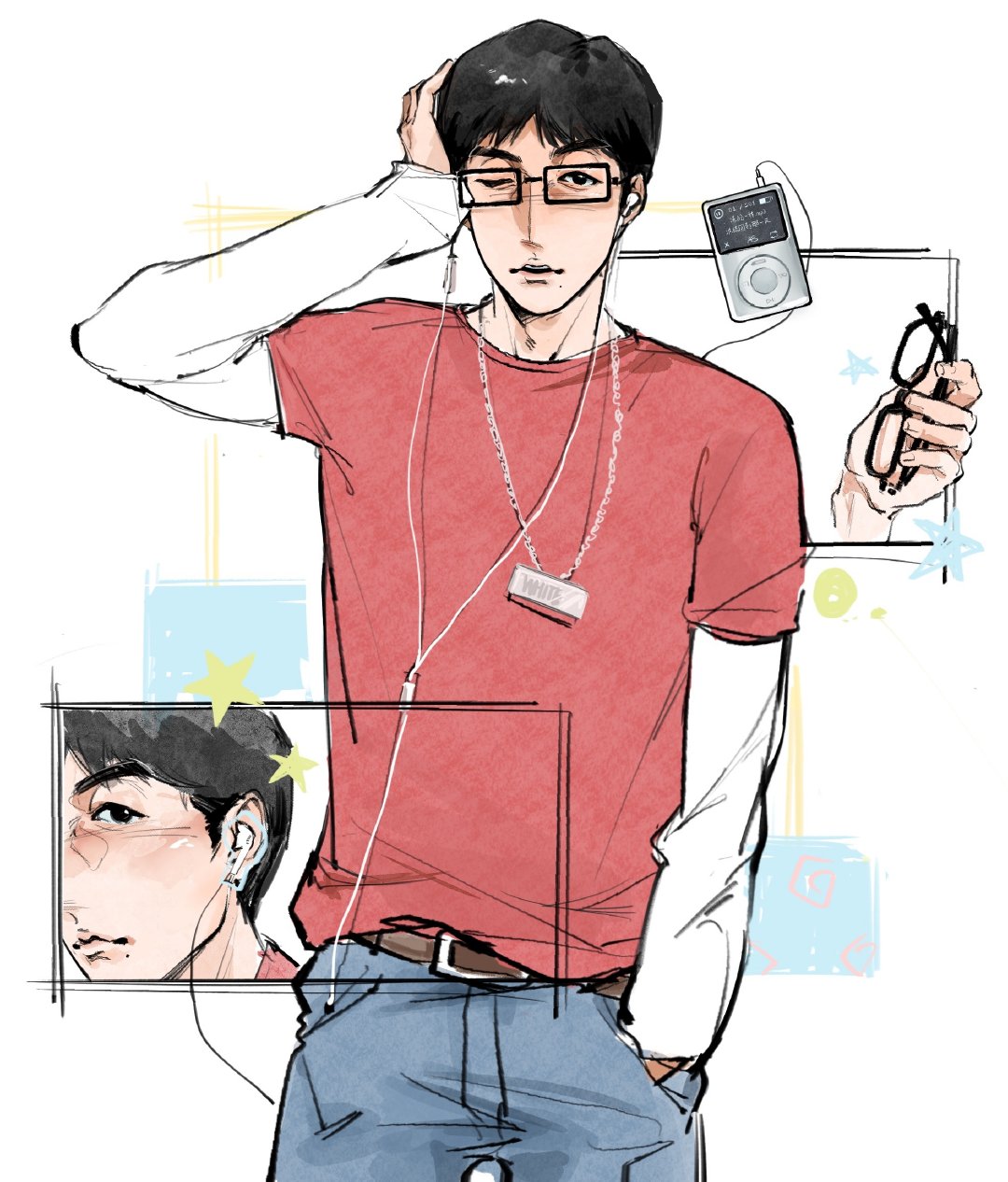 #cucn201白客[超话]#  存一堆 喜欢黑框眼镜 好呆呀 ​