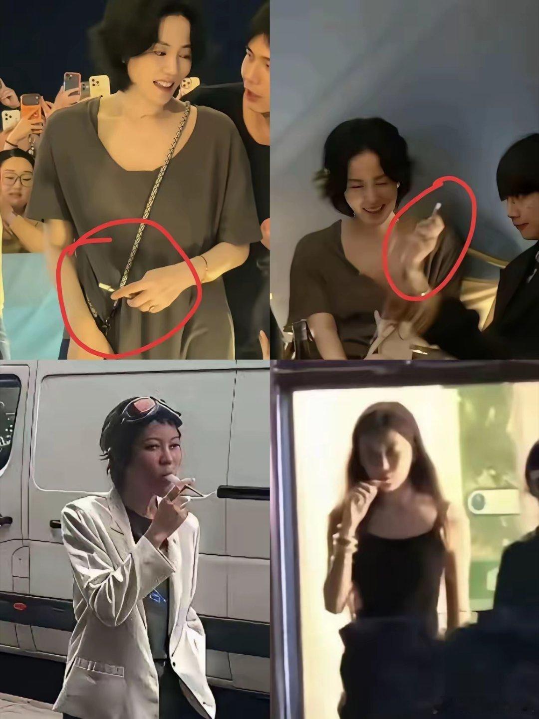 果然是龙生龙，凤生凤，王菲抽烟，老烟民一个，结果两个女儿也是一样，窦靖童抽烟，年纪轻轻的李嫣竟然也抽烟，真是不敢相信，作为前夫的窦唯和李亚鹏也不管女儿抽烟吗 ​