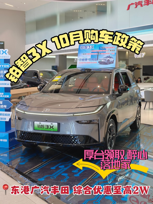 🔥丹东｜铂智3X10月购车政策来啦