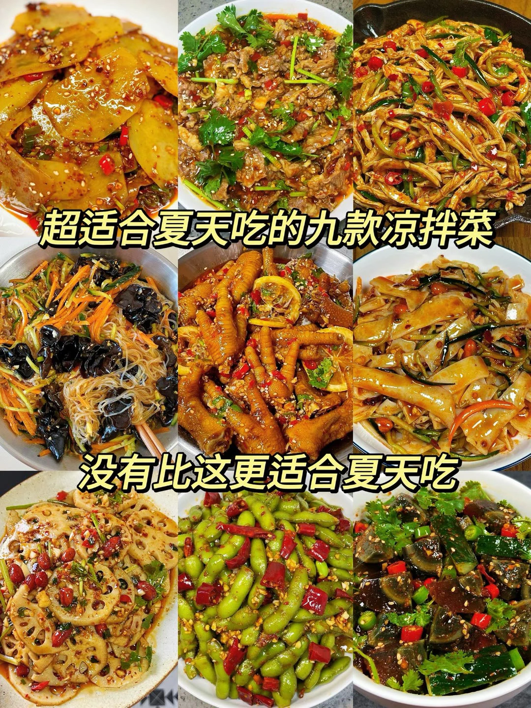 超适合夏天吃的凉拌菜、没有比这更适合夏天