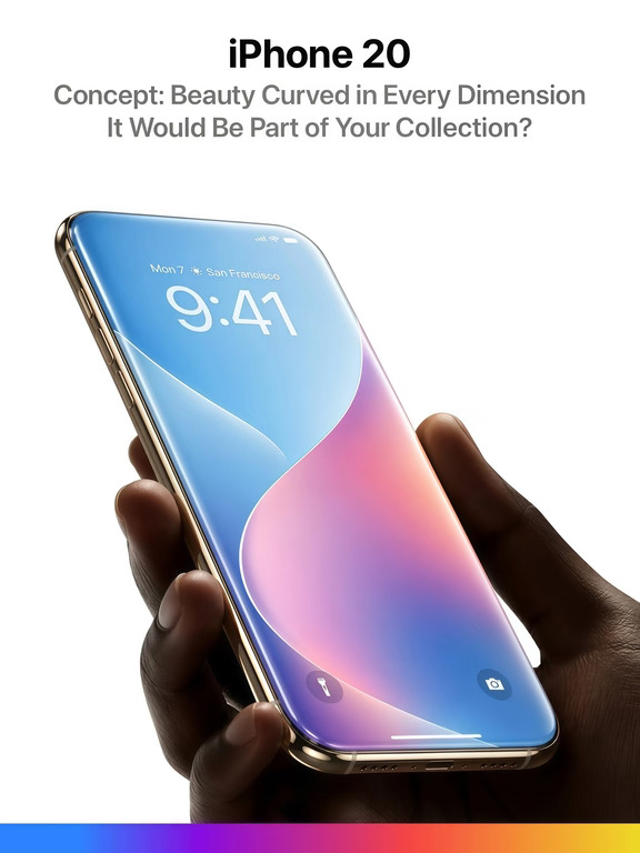 苹果20周年大招？iPhone20要做成一整块玻璃