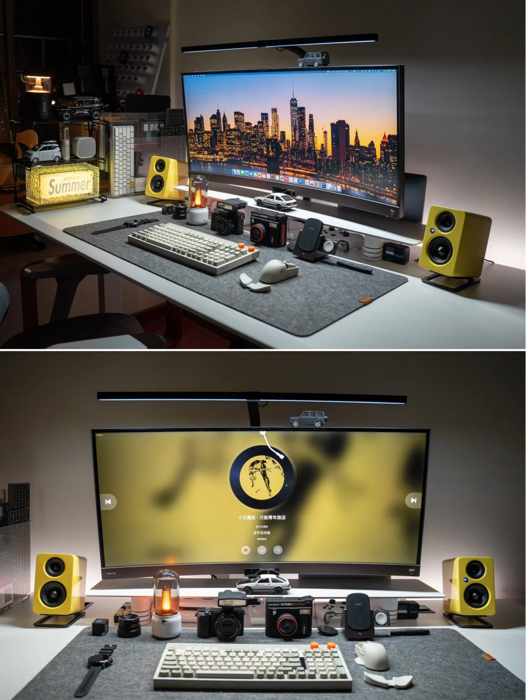 我的宅家日常🏠复古与科技感融合的工作台