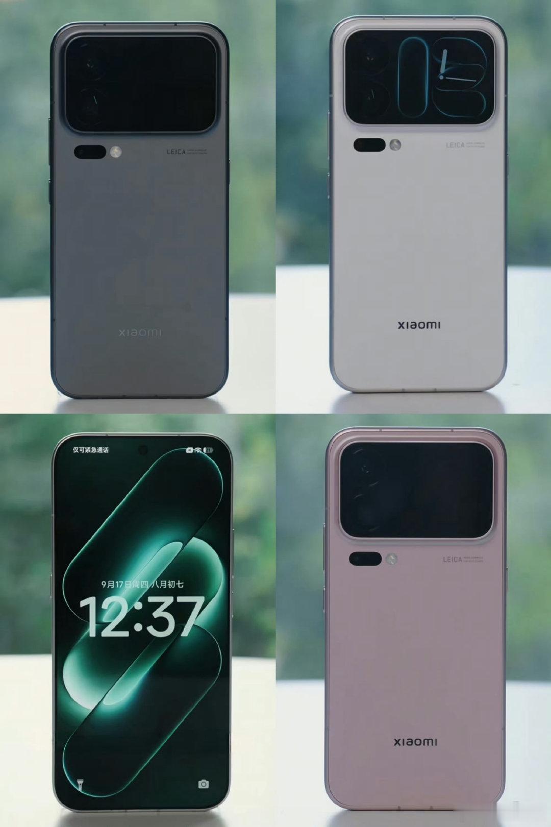 Xiaomi 18 Pro有黑、白、粉和蓝四个配色，Pro搭载骁龙8E6，Pro Max搭载骁龙8EE6，加持长焦微距，大家更喜欢哪个配色#孟子义蓝色眼泪连衣裙# ​