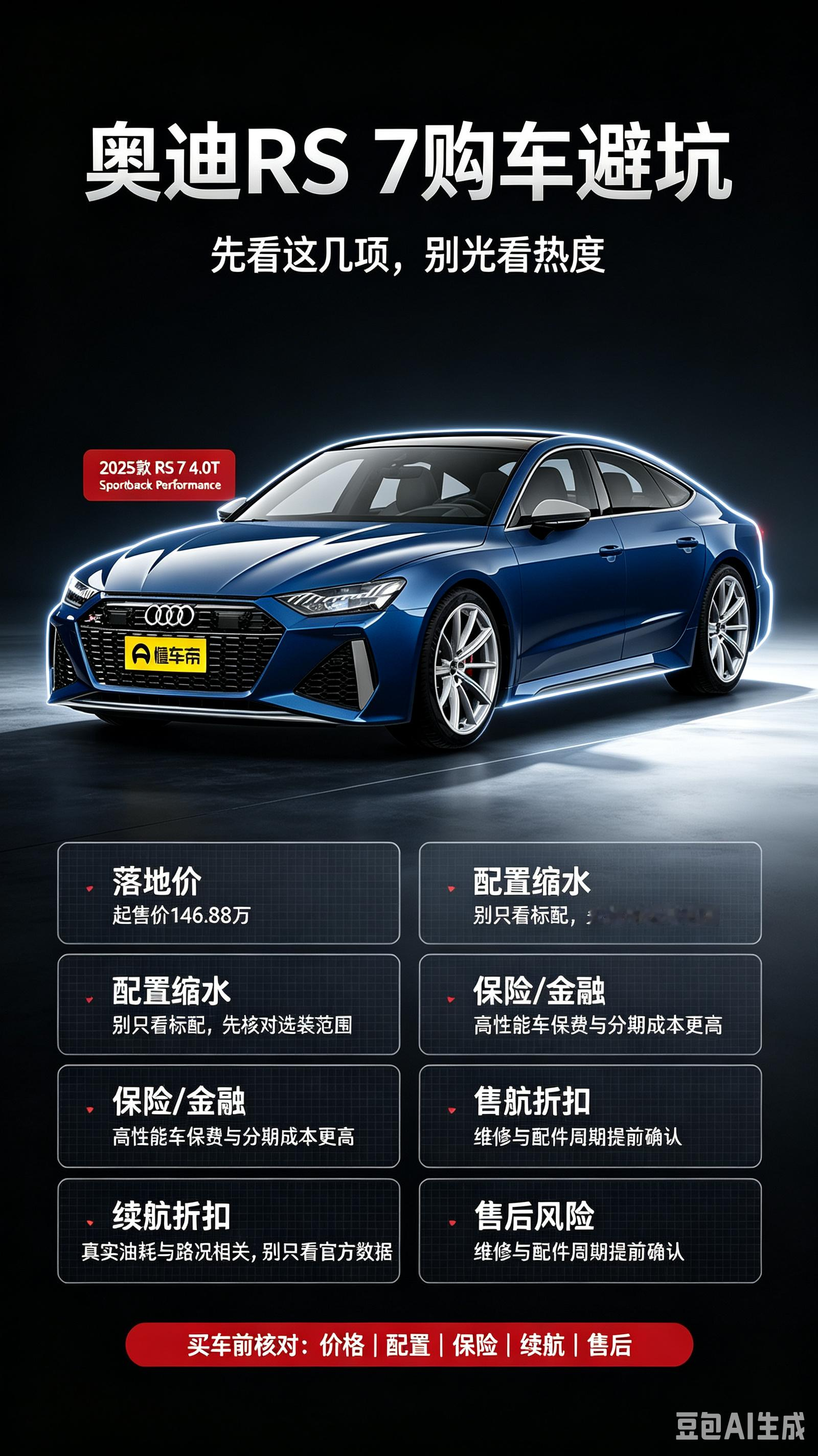 奥迪RS7购车避坑指南