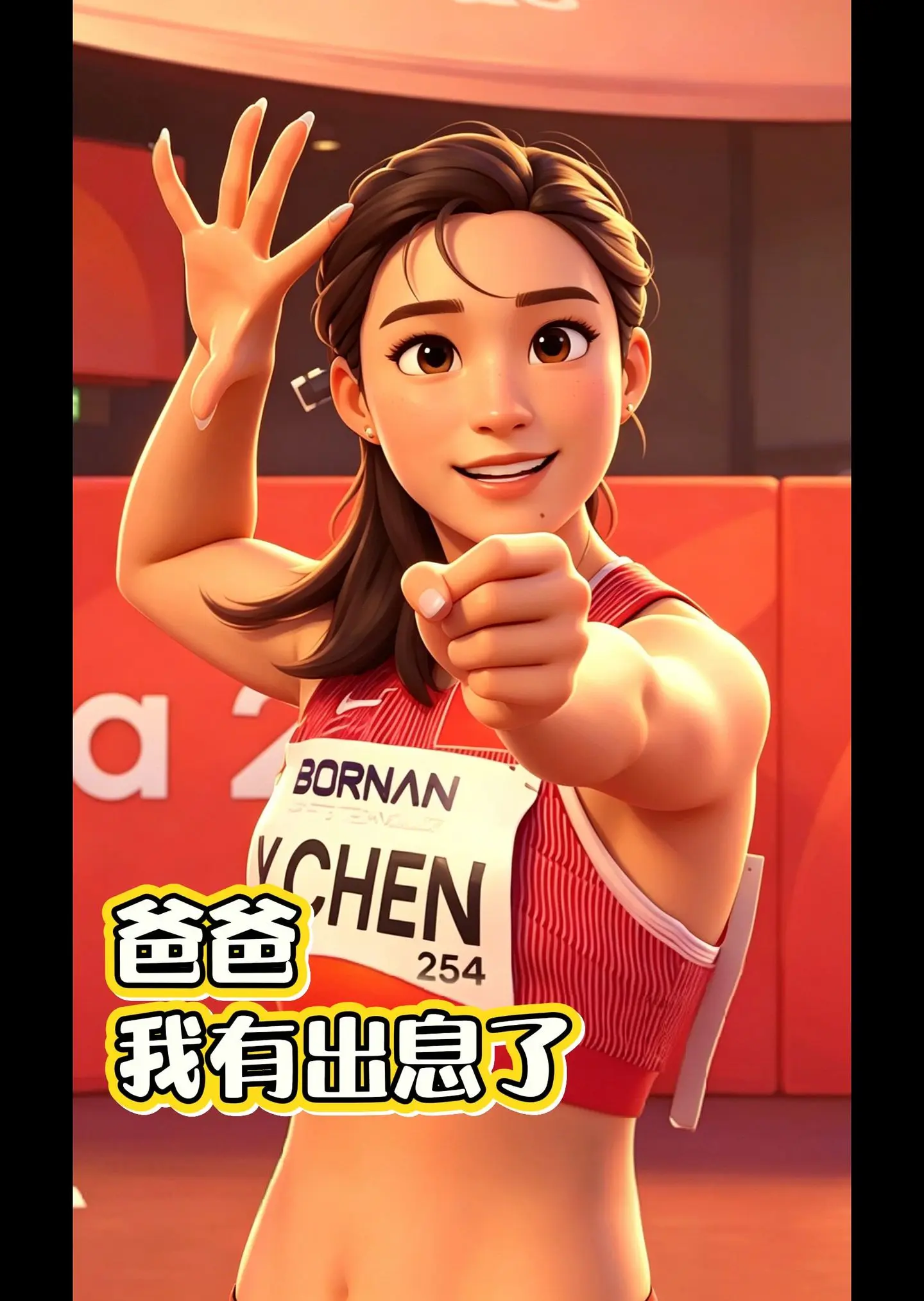陈妤颉，最接地气的冠军感言 爸爸我有出息了