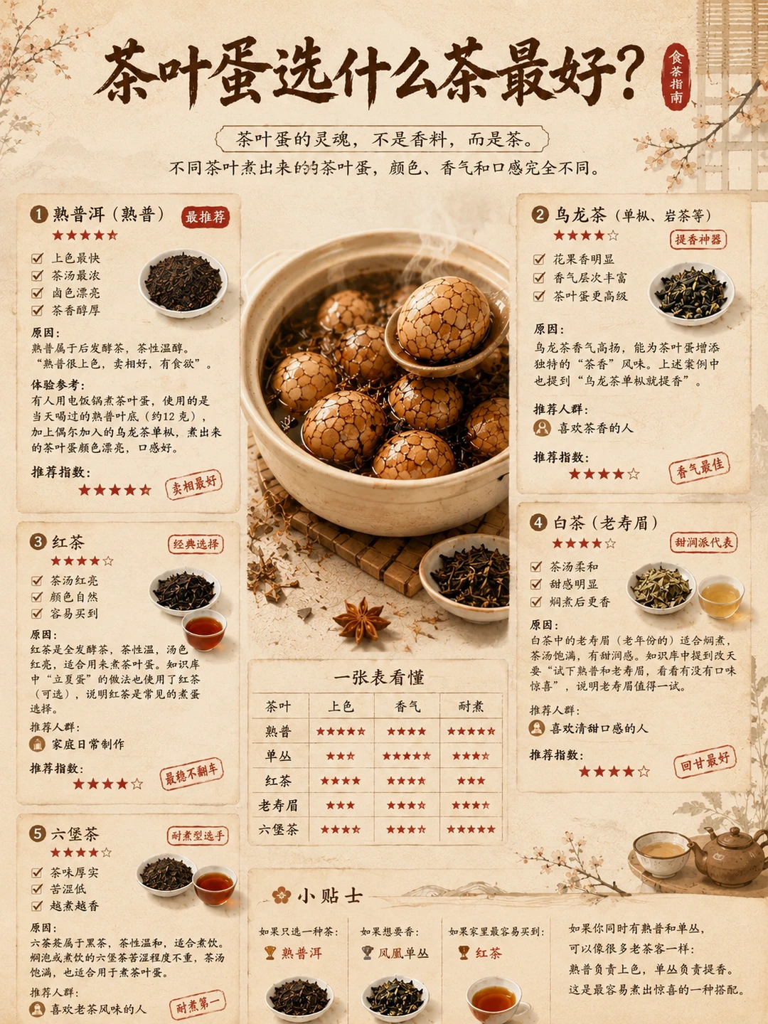 端午煮茶叶蛋选什么茶最好