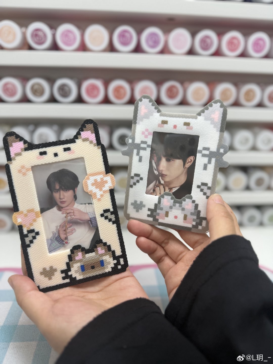 宏毅咪本咪🐱
拼豆小卡框适配度满分💯

#李宏毅[超话]# ​
