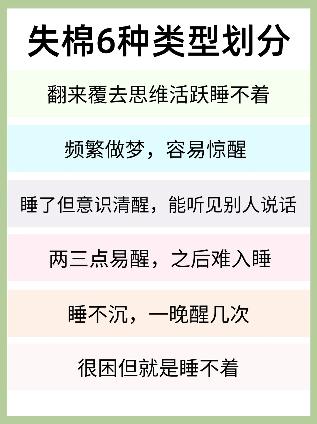 失棉6种类型划分！你是哪一种？