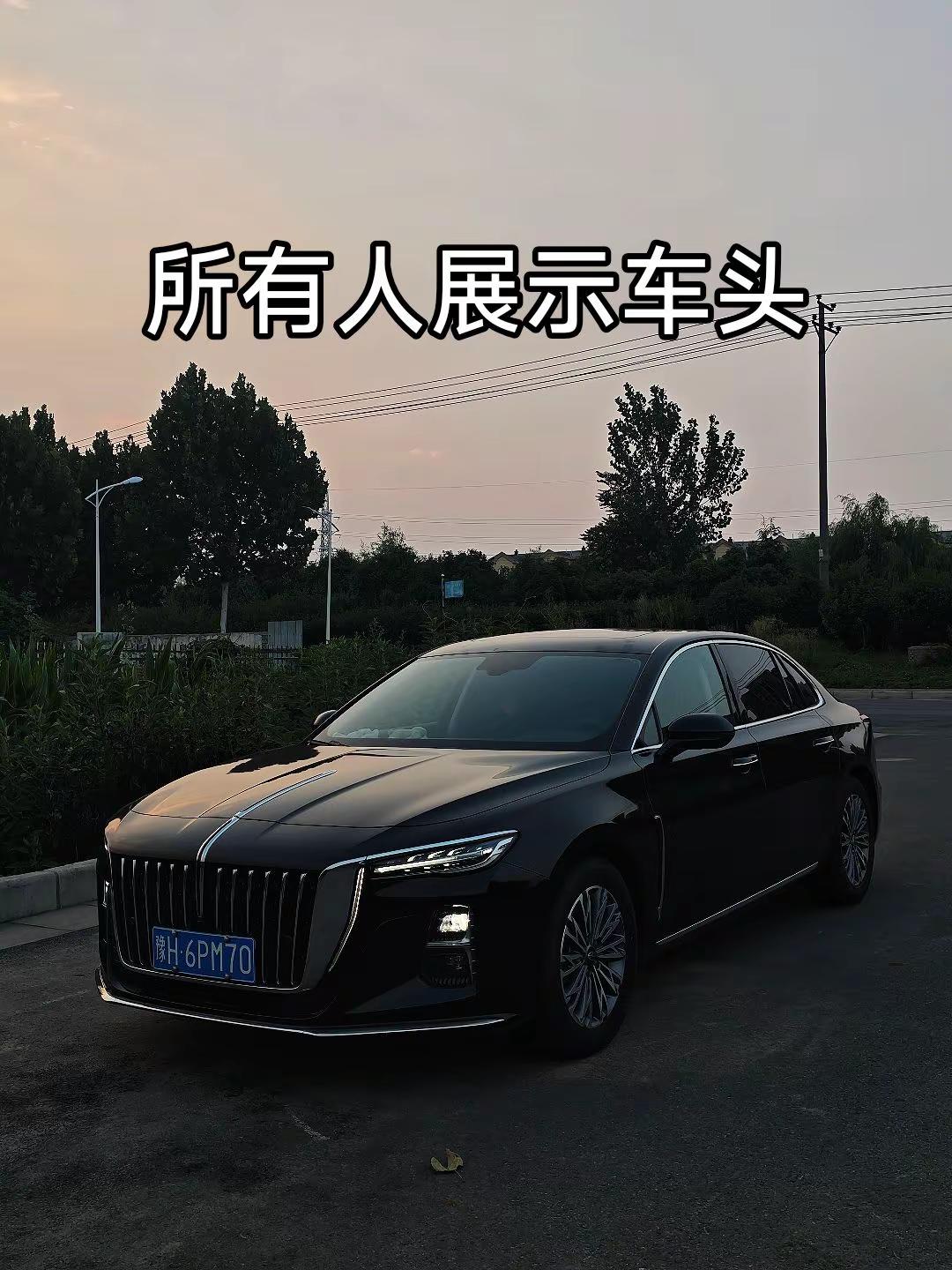 所有人展示车头。红旗 红旗汽车