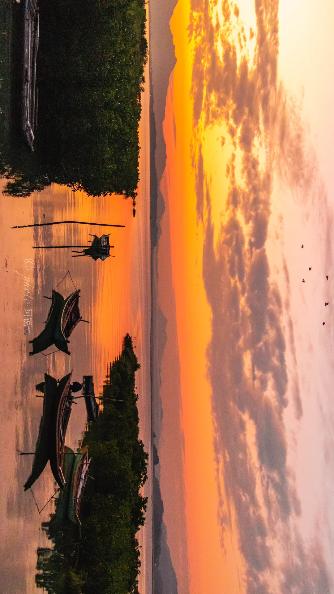 落霞与孤鹜齐飞，古人诚不欺我也🌆