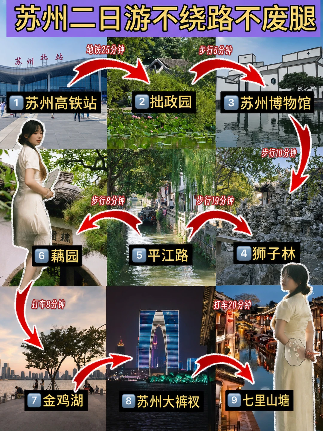 苏州两日游💰花费500元超详细路线