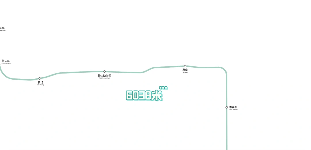 上海地铁路程最长的五站，分布在三条线路上