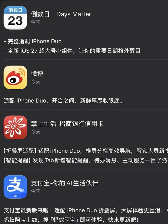 “完美适配iPhone Duo”