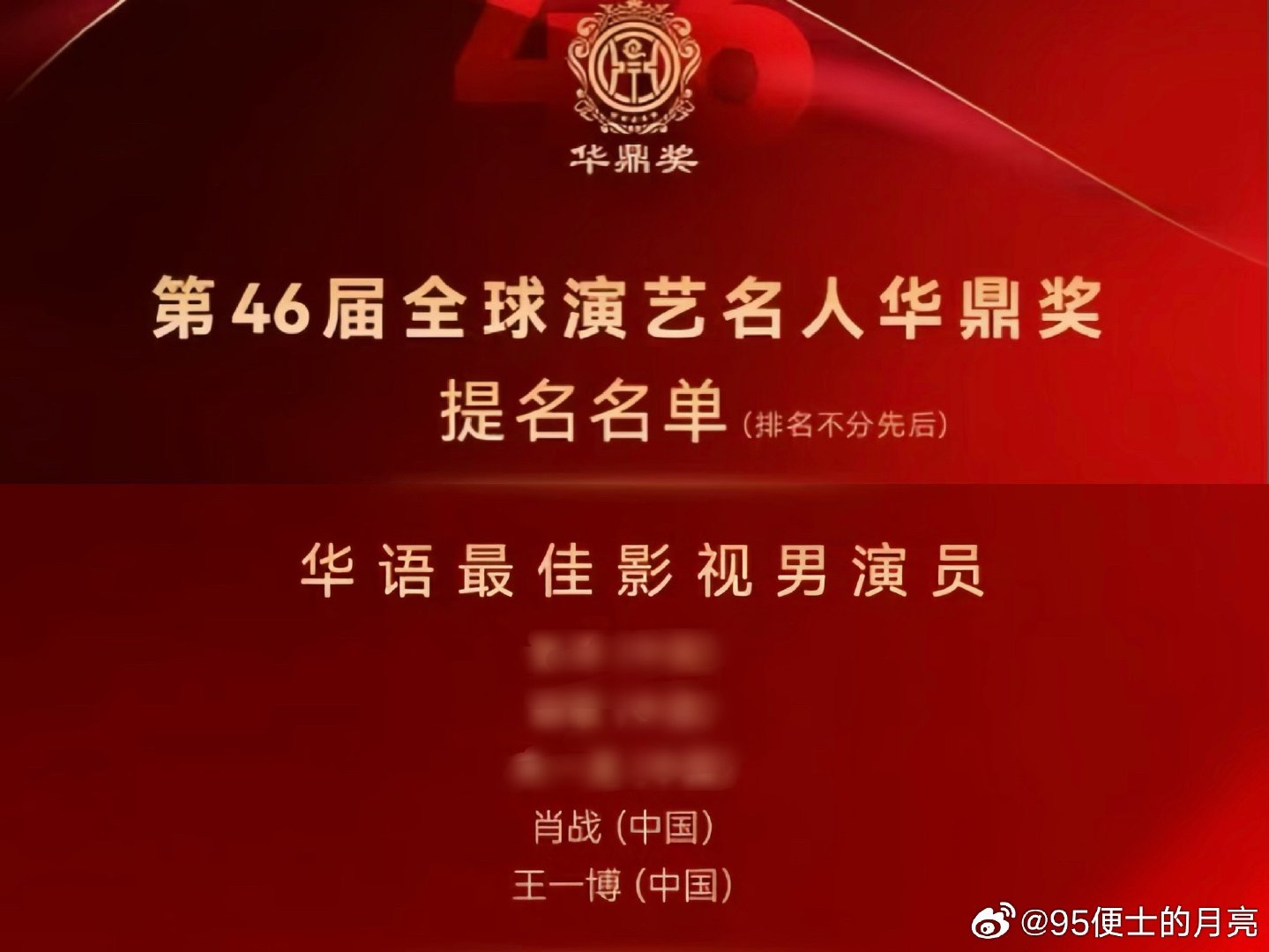 哎呀！好好好！！！恭喜王一博肖战提名华鼎奖华语最佳影视男演员 🎉🎉🎉
 #王一博提名华鼎奖华语最佳影视男演员# #肖战提名华鼎奖华语最佳影视男演员# #华鼎奖提名名单# #肖战王一博提名华鼎奖# ​