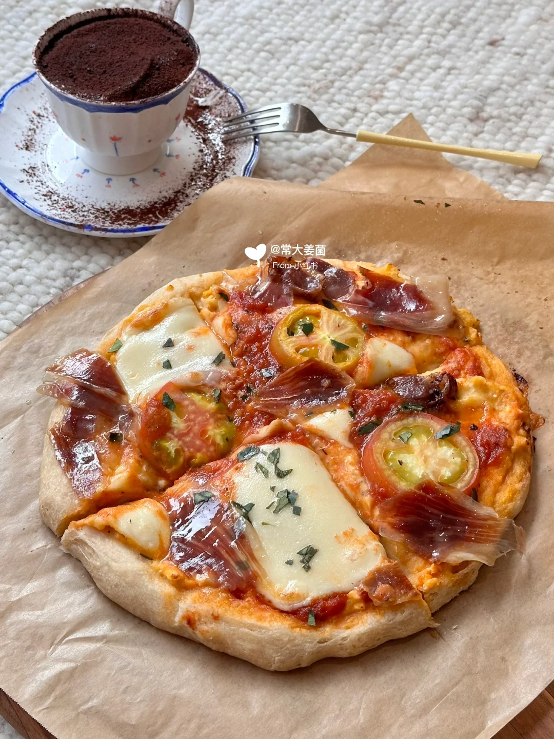 在家做土豆培根意式pizza🥓 🍕免揉免酵种！