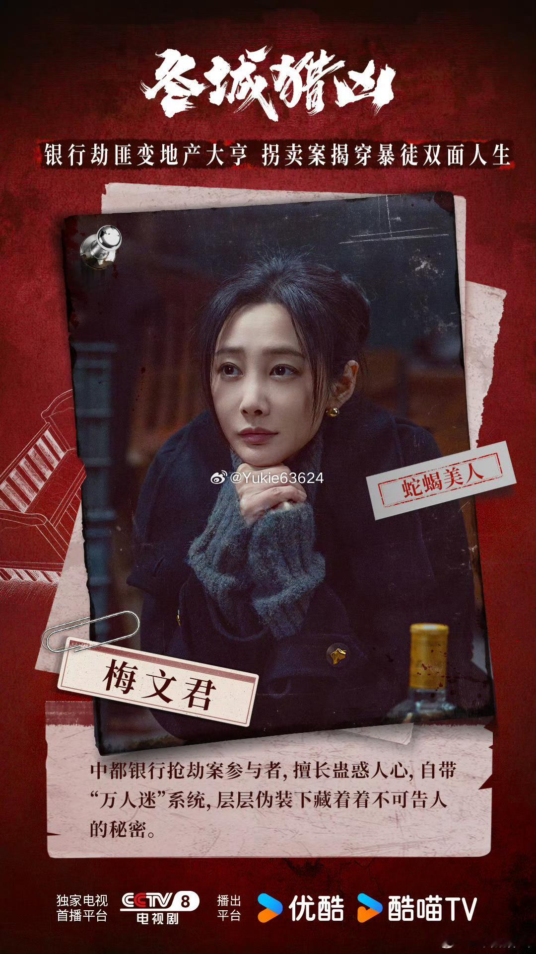 影视剧～冬城猎凶，万茜 李纯 余文乐 王阳   胡编乱拍 ​