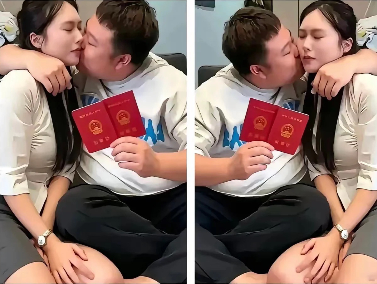 救命！这张结婚照我真的越看越想问：姑娘，你是不是有什么把柄在他手上啊？...