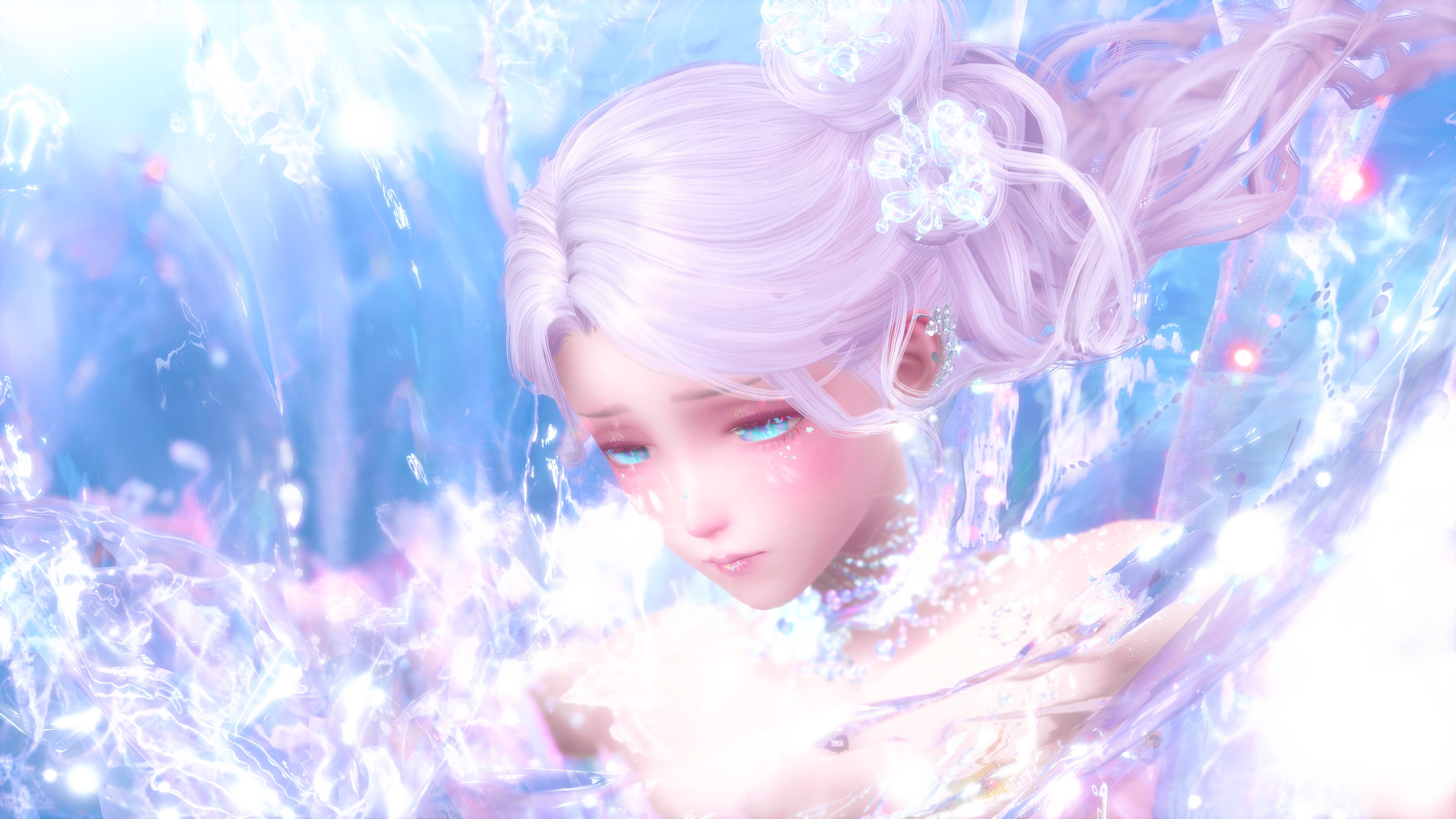 🎀无限暖暖摄影｜琉璃梦 🎀拍到了好梦幻的暖暖，在琉璃碎光里，海浪替...