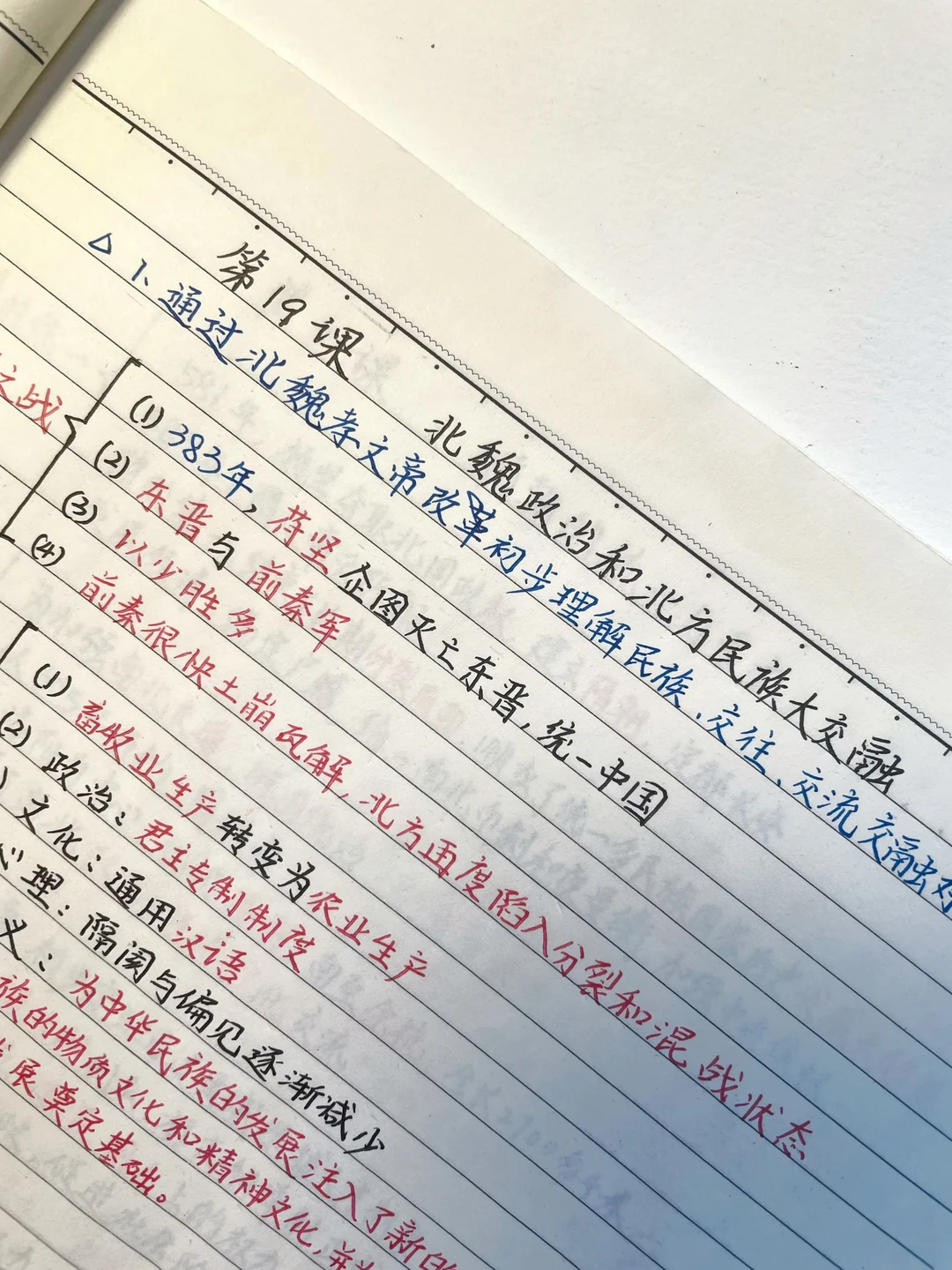 快速掌握️‼️七上历史，重点笔记（第19课）✅