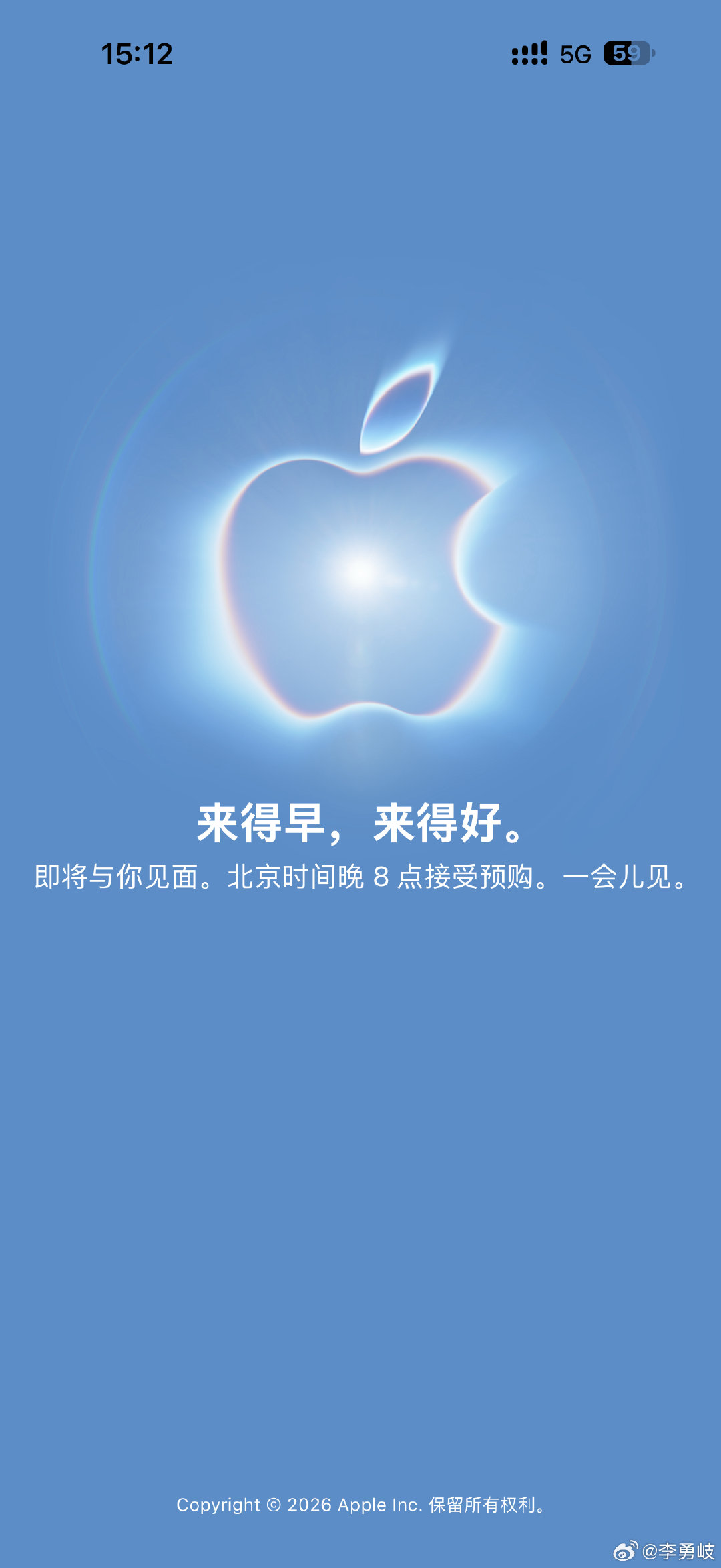 Apple Store这会已经开启维护状态
今晚20点iPhone Duo开抢
祝大家都能抢到首发！[哈哈] ​