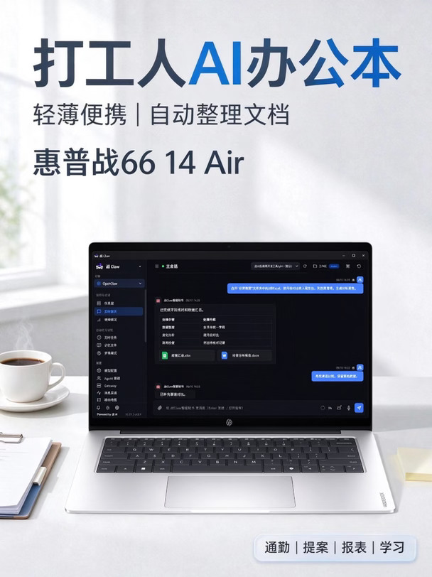 通勤打工人可以看看这台AI办公本！