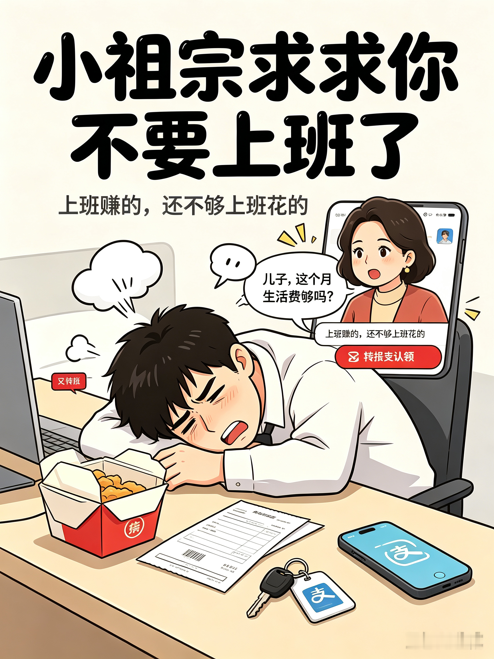 看似体面，实则扎心：不少大学生毕业的真实现状
大家发现了吗？现在很多年轻人异地打拼开销大，有些孩子哪怕工作了，依旧离不开父母接济。
如今就业形势严峻，很多大学生毕业后可能只能找到普通文职。
异地谋生，房租、外卖花销不小，不少年轻人从小被父母投喂惯了，根本不会做饭，外卖成了一日三餐，有些还偏爱购买名牌